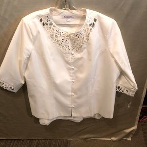 Winter White Suit Plus size